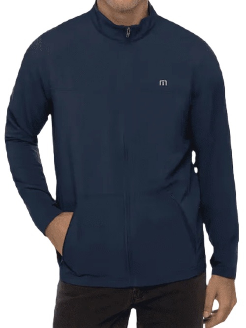 Travis Mathew Fiesta Friday Men's Navy Full-Zip Lightweight Jacket size large